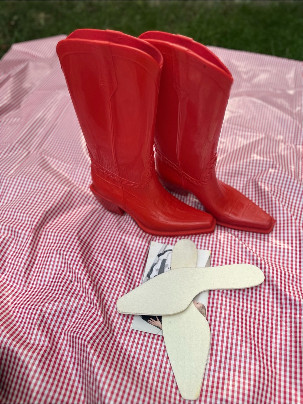 New Women’s Donald J. Plinner Western Collection Rain Boots Size:8